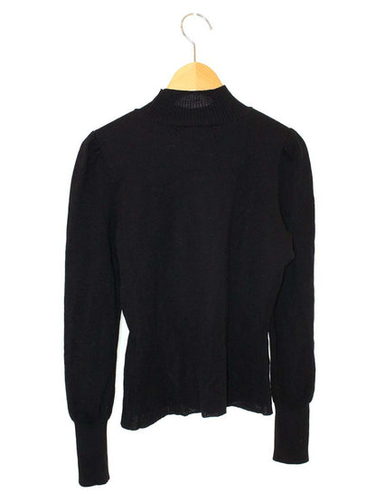 エムズグレイシー Camellia Motif Knit 818568 ニット セーター 38 ブラック フラワーモチーフ スパンコール ITHAS5MLZ8OI