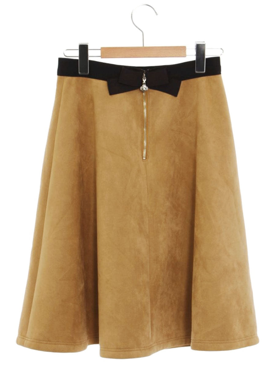 エムズグレイシー Suede Skirt 817562 スカート 38 ブラウン ITS9WQQWKIPA