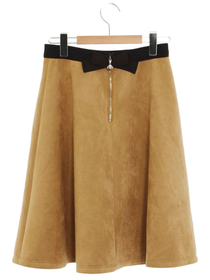 エムズグレイシー Suede Skirt 817562 スカート 38 ブラウン ITS9WQQWKIPA