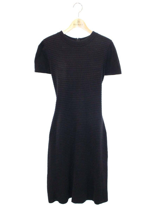 エムズグレイシー Belted Knit One-piece 918310 ワンピース 40 ブラック IT02M9GR98W6