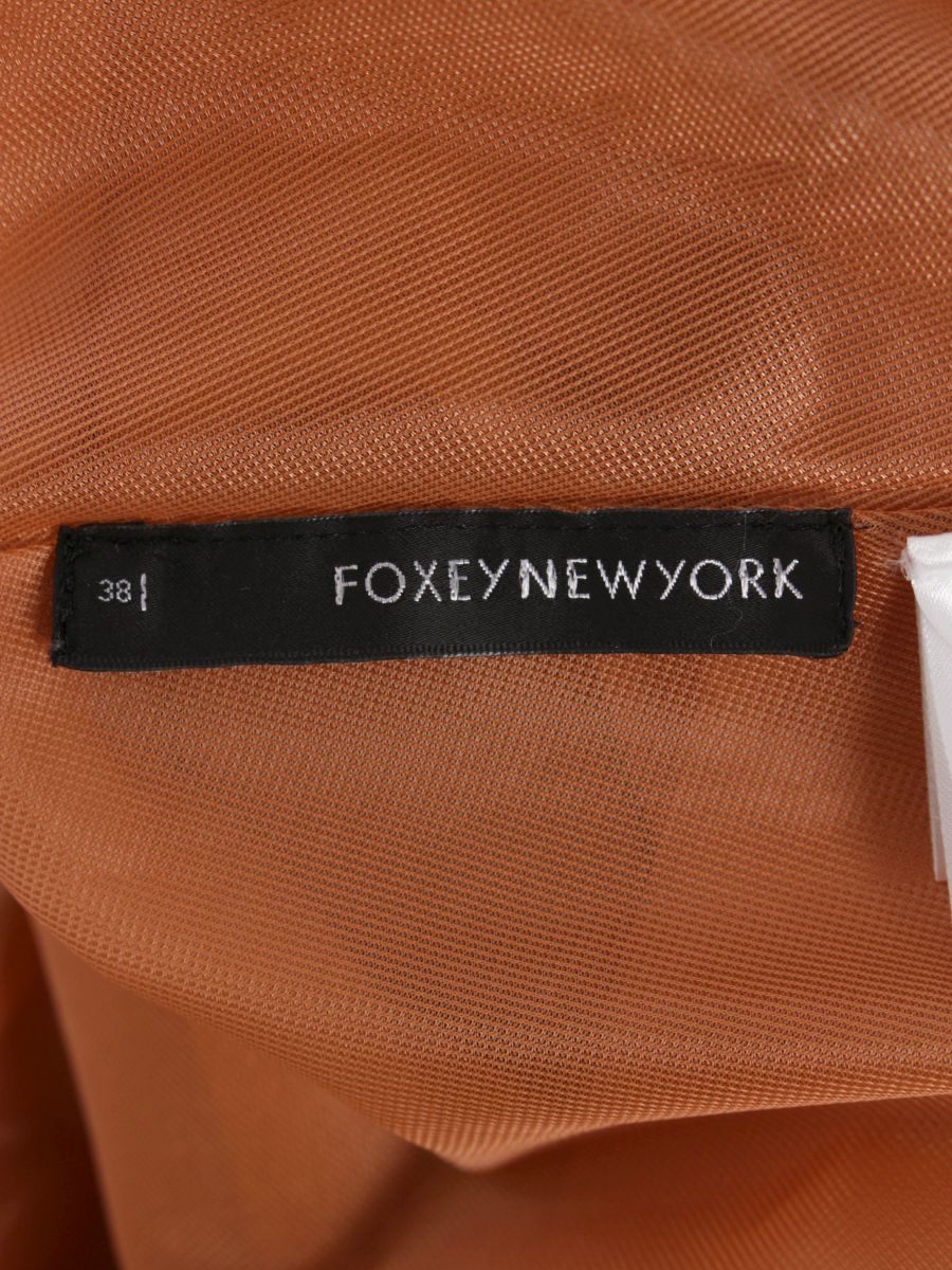 フォクシーニューヨーク 25183 ワンピース 38 オレンジ バルーン ITSTU8MMIDCG