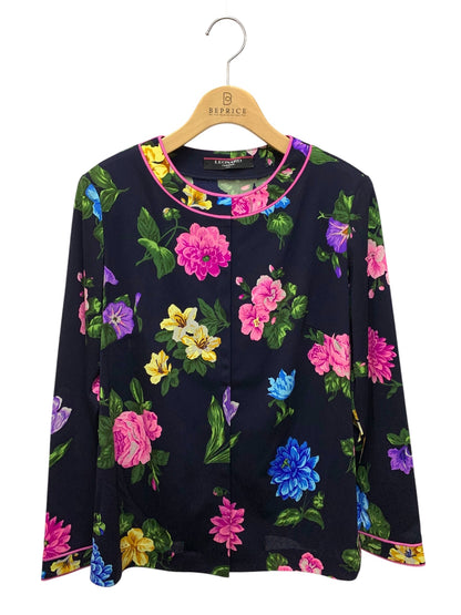 レオナールファッション 0189203 カーディガン LL ネイビー フラワーモチーフ ITMGKOBXQWRK 【SALE】