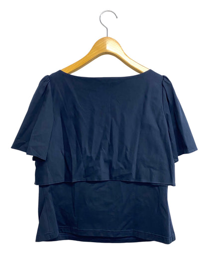 エムズグレイシー 725326 Tシャツ カットソー 40 ネイビー ウエストリボン ITDTPWJ3BL2S
