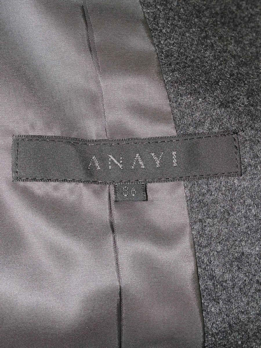 アナイ 10421-27-93-360 ノーカラージャケット 36 グレー ITPZ70BT6TLA