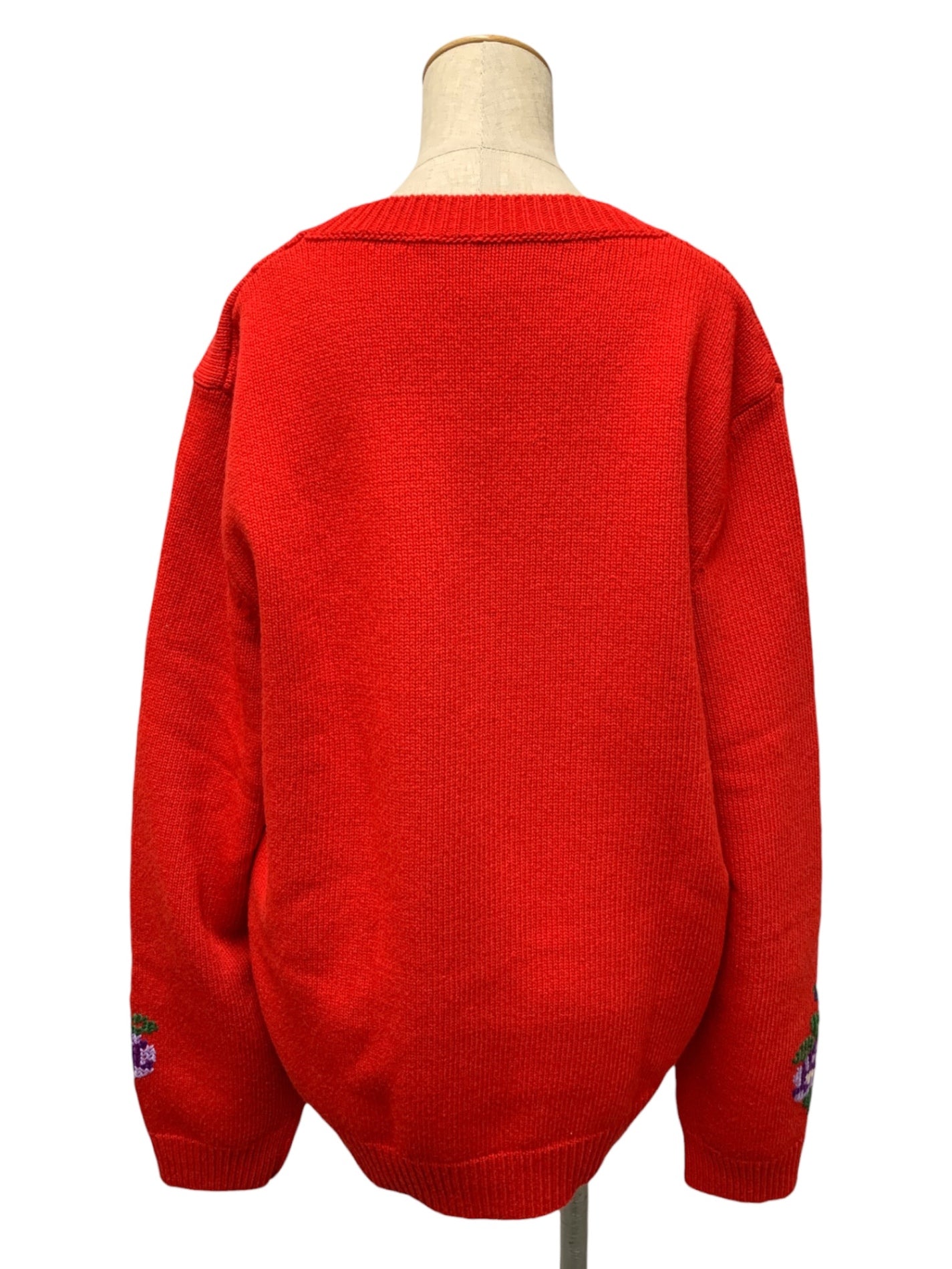 グッチ GUCCI 430308-X5B18 ニット XL フローラル ミケーレ期 レッド ITKPTJ1NDANA