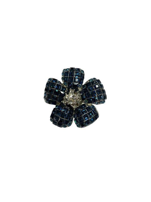 フォクシーブティック Fleur 26645 ブローチ ブルー ラインストーン ITVQFZYOU6I6