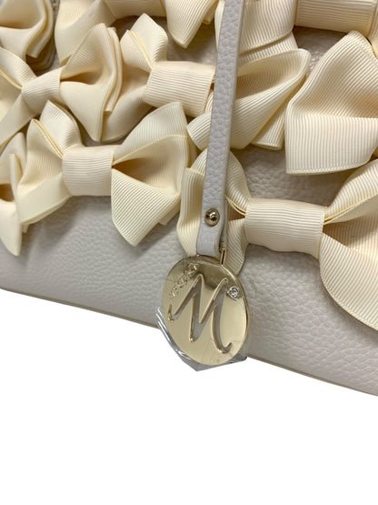 エムズグレイシー 094311 ハンドバッグ ベージュ フェイクレザー リボン ITNM61V378AW