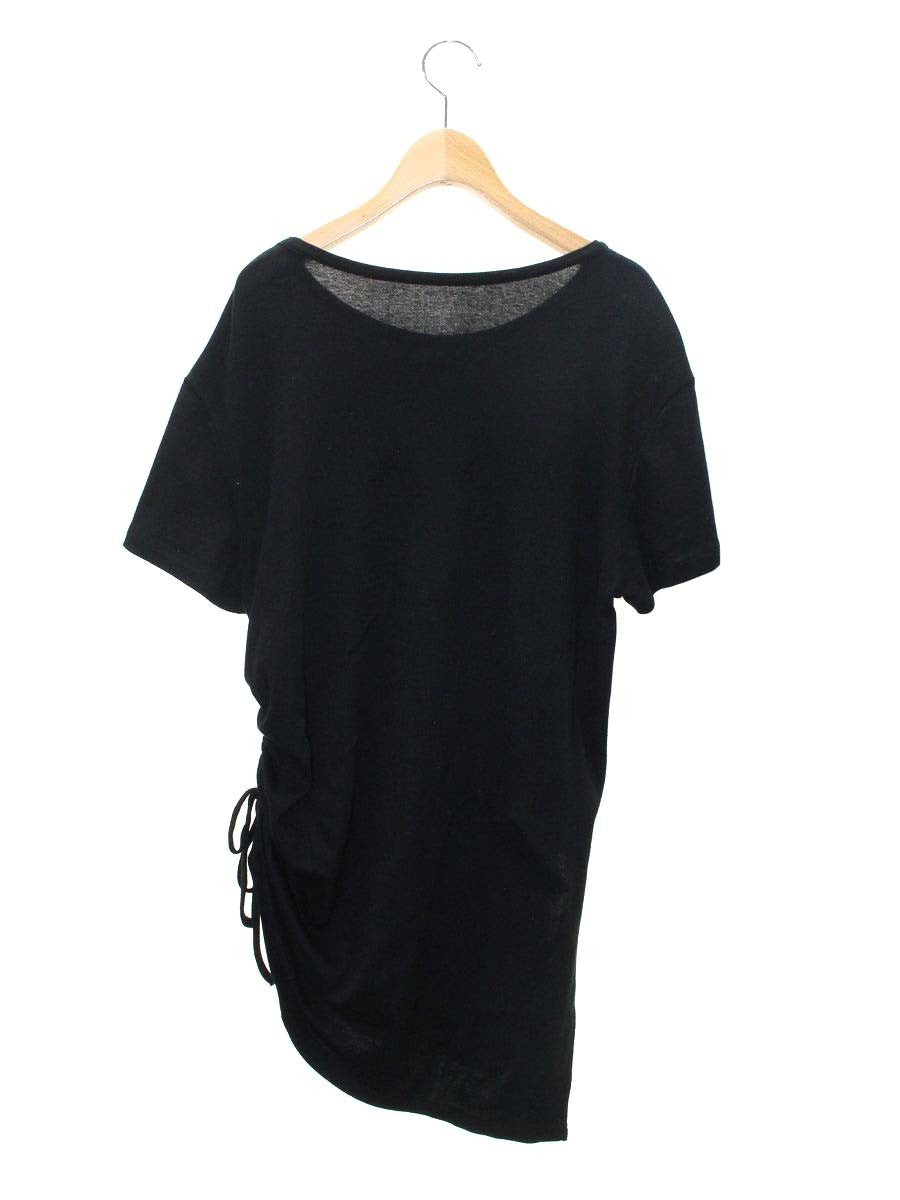 ヨウジヤマモト FS-T20-071 カットソー 2 ブラック Uネック ドローコード ITZZLF3SKXWU 【SALE】