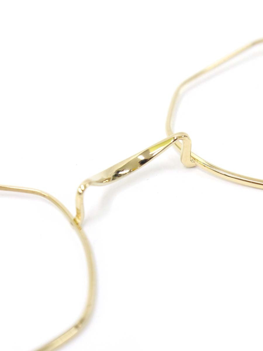 ルノア M2 mod.02 メガネ ゴールド メタルフレーム フルリム オクタゴンシェイプ ITA7T1ILDB3Y