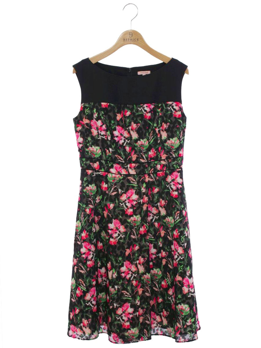 トッカ CROSSANDRA OPTOYA0040 ワンピース 2 ブラック 花柄 ジャガード IT6ALRFCFRNC