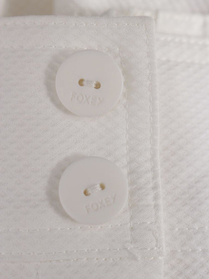 フォクシーブティック リリー 35688 スカート 38 ホワイト タックフレア IT6XQD17S524 【SALE】