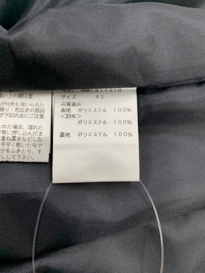 エムズグレイシー バイヤスチェックタックスカート 517318 42 ブラック チェック ロゴ ITU9YN56V9D5