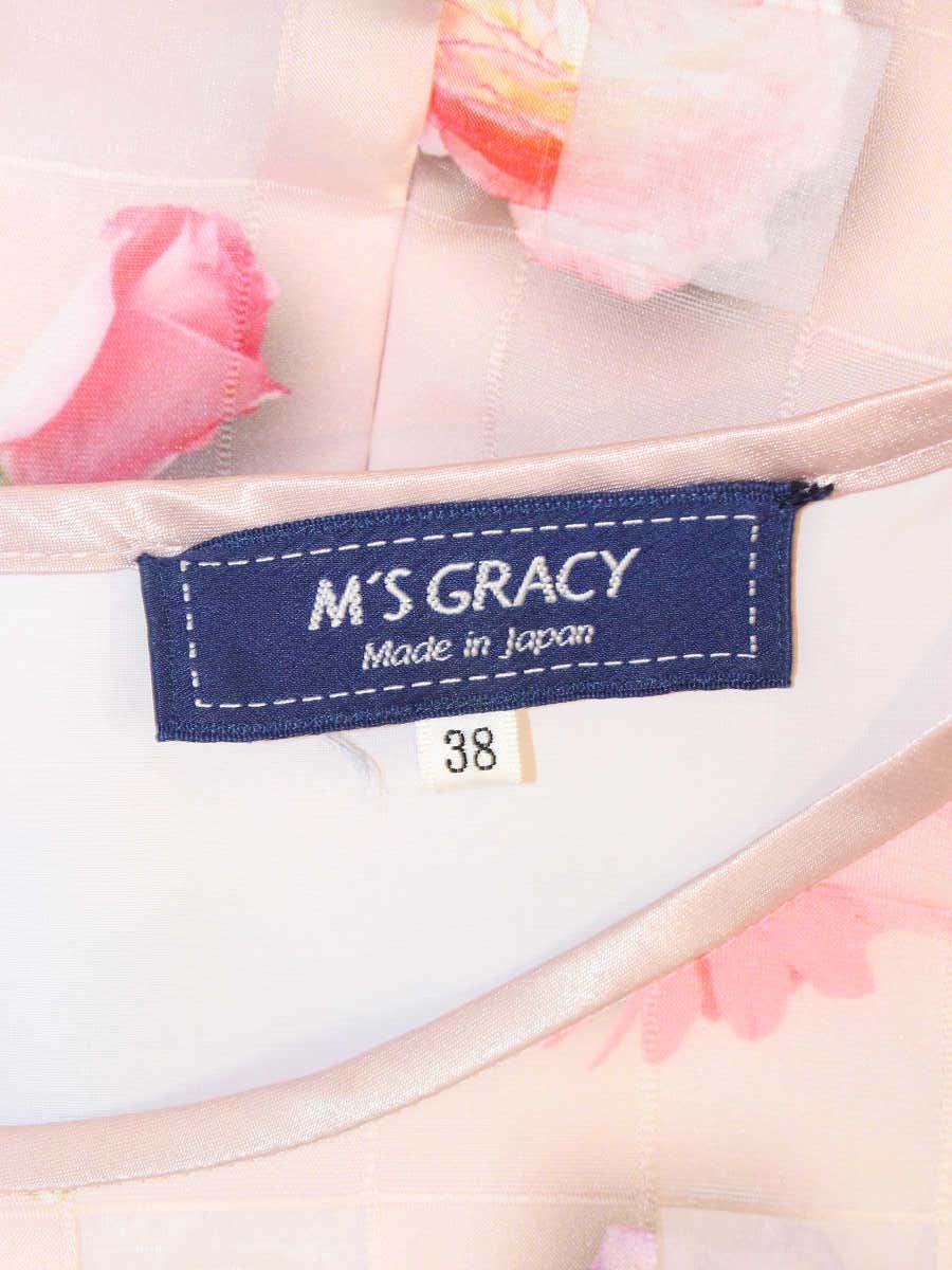 エムズグレイシー Organdy Flower Dress 911111 ワンピース 38 ピンク ITSOXSGOZ0LC