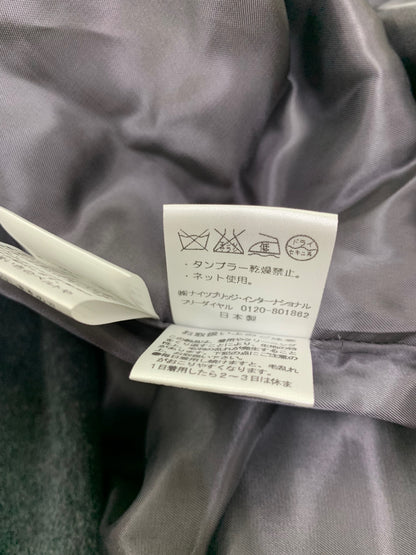ハロッズ 15505061 ダッフルコート 1 グレー アンゴラ混 フォックスファー IT7UNFB1LCRK