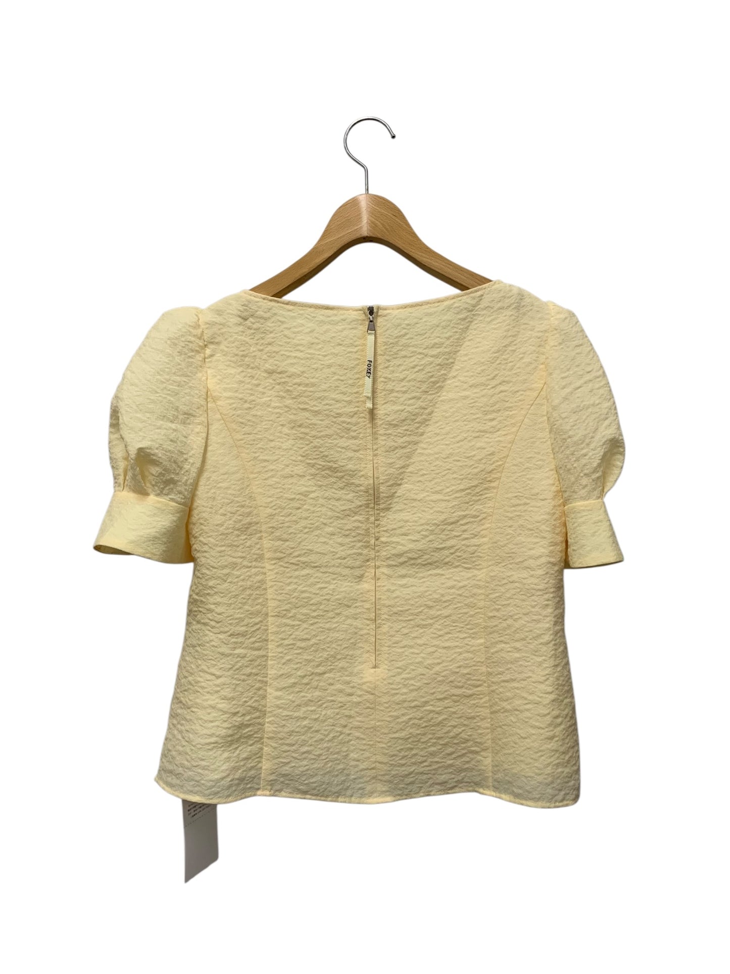 フォクシーニューヨーク Fleur De Trefle 45319 ブラウス 40 イエロー ITGY30OMB6QG