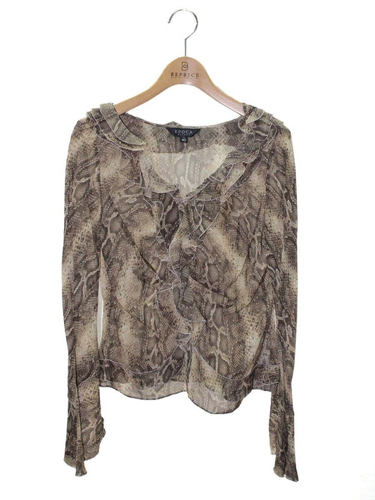 エポカ KBB01-546-56 シャツ 40 ベージュ パイソン ITN15506YQ4U