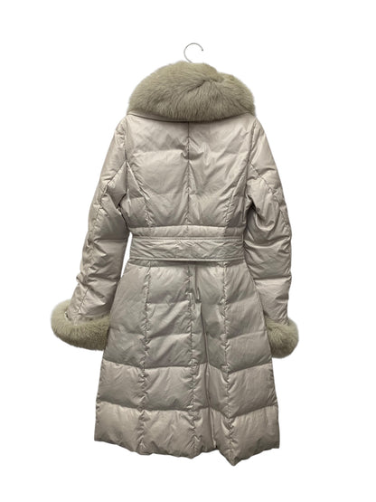 ヴァニラコンフュージョン ダウンコート RFLW0901 ブルーフォックスファー付き 38 グレー IT490SRJJZSU