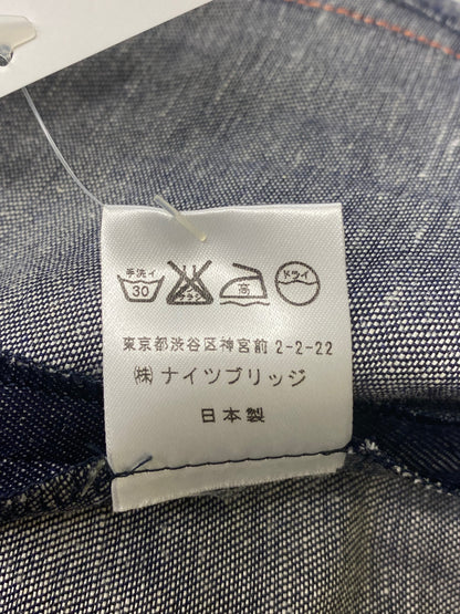 ハロッズ 10010028 シャツジャケット 3 ネイビー デニムライク リネン IT0ZO8NJ67L6