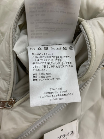 モンクレール NECKER GIUBBOTTO H10911A00005 68352 ダウンジャケット 3 アイボリー トリコロールライン フーデッド ITSOQVHUG2MG