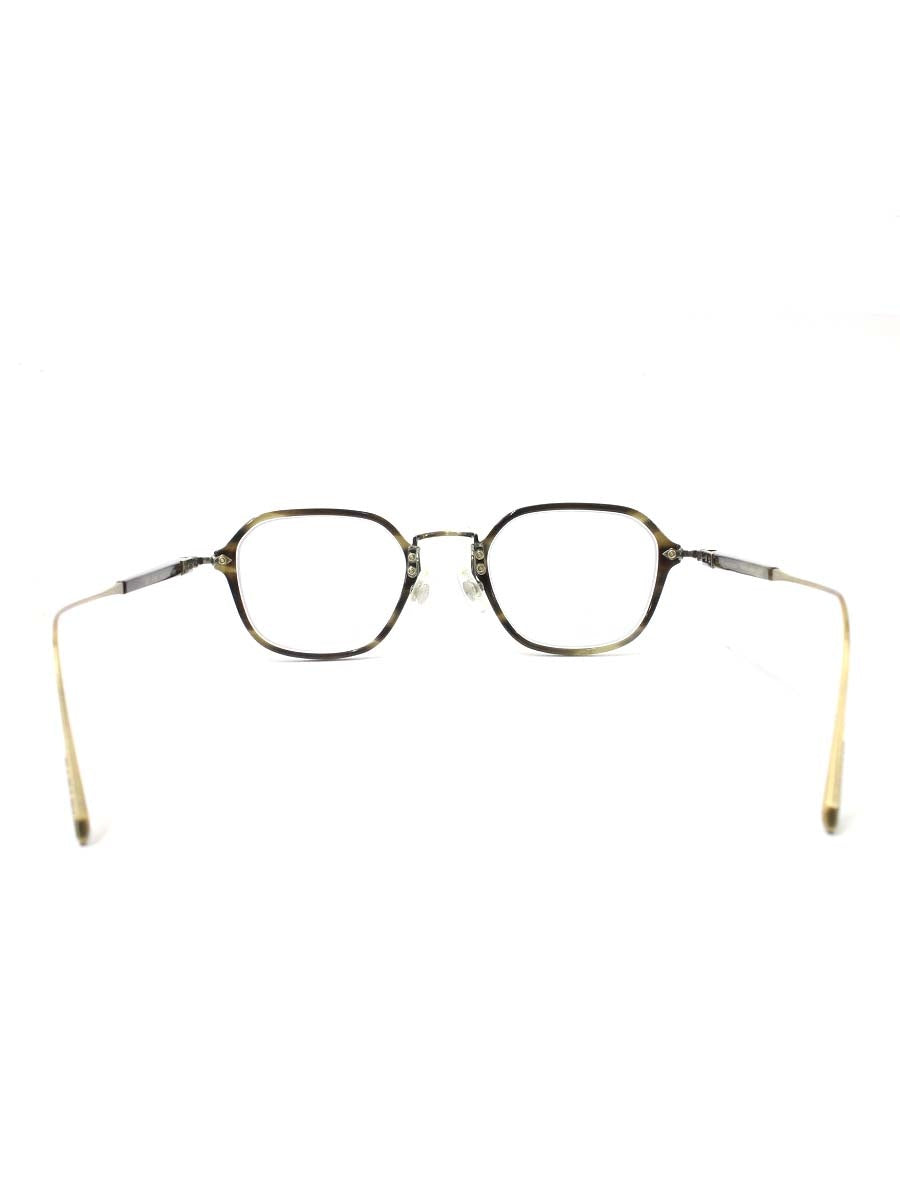 クレイトンフランクリン 654 HORN メガネ ブラウン コンビフレーム フルリム ウエリントン・ボストンシェイプコンビネーションモデル IT53AM324J1U