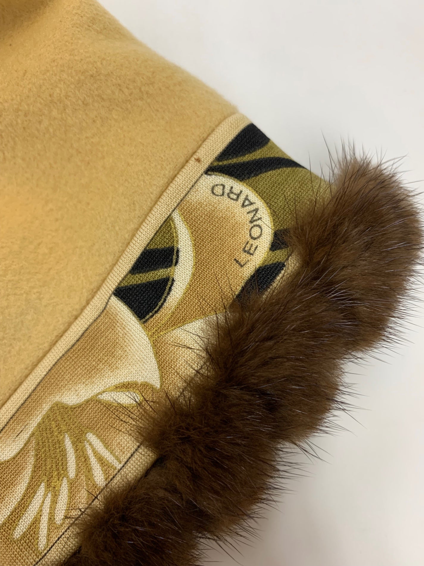 レオナールファッション 0361950 0362951 スカートスーツ 13AR 76-99 ブラウン セットアップ ミンクファー ジャケット スカート カシミヤ IT5QW1F42HUW