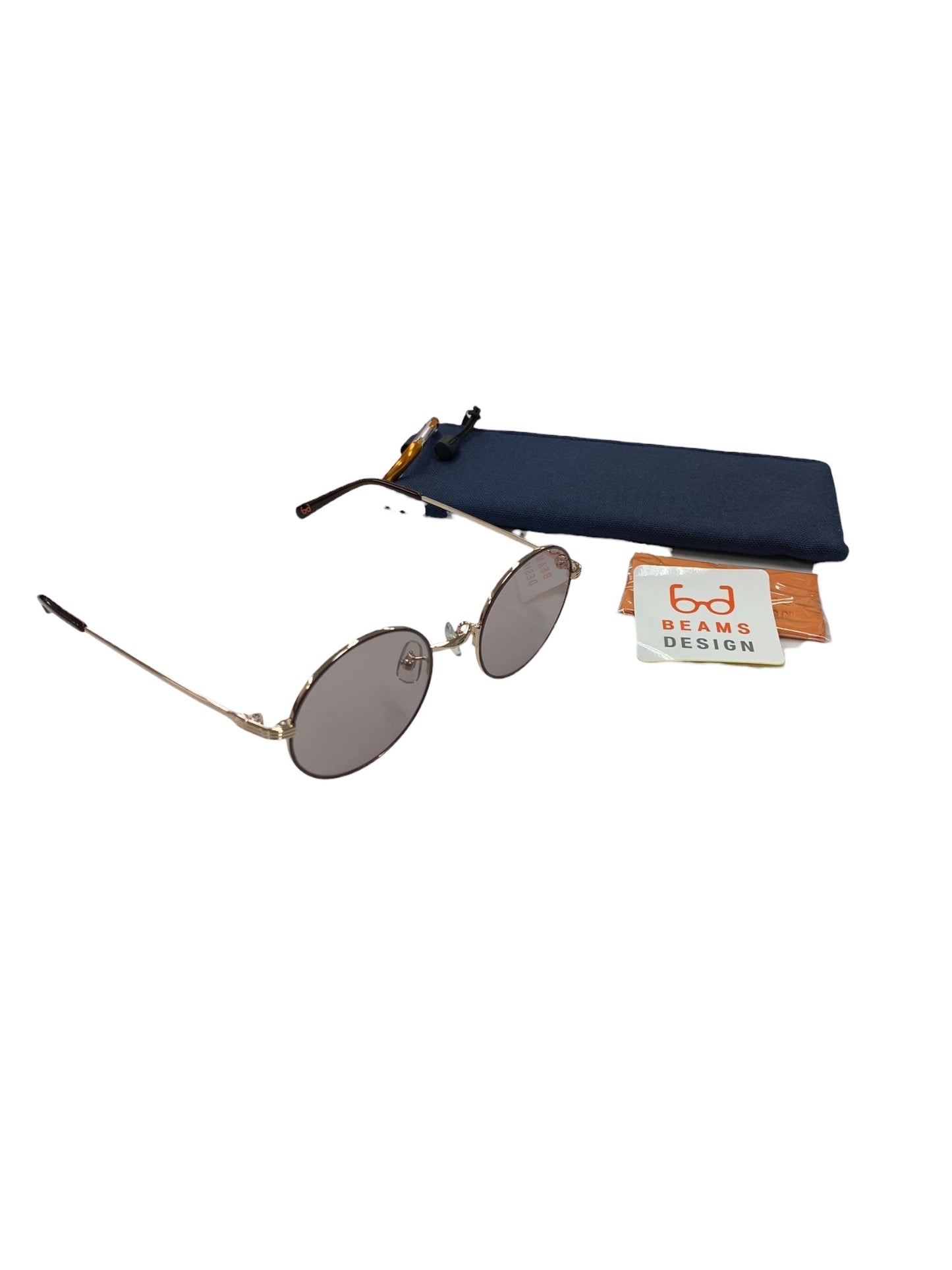 ビームス デザイン BDS-105 サングラス ブラウン メタルフレーム ラウンド ITL4CG1CHT3U