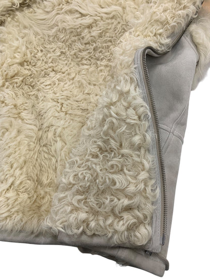 セオリー 01-9402916 ベスト 2 グレー ムートン ファー フーディ ITI57VYBQ5GW