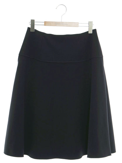 フォクシーニューヨーク Skirt Midi Flare 34105 スカート 40 ネイビー ミディ フレア ITF5AUQQH5N4