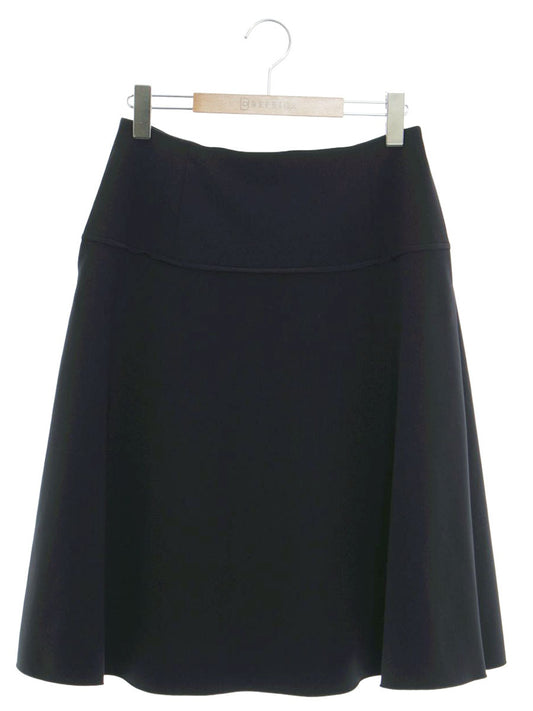 フォクシーニューヨーク Skirt Midi Flare 34105 スカート 40 ネイビー ミディ フレア ITF5AUQQH5N4