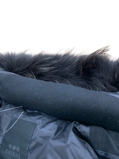 タトラス LAVIANA LTA19A4571 ロングダウンコート 04 ブラック ファー IT3VS0WVXS8G