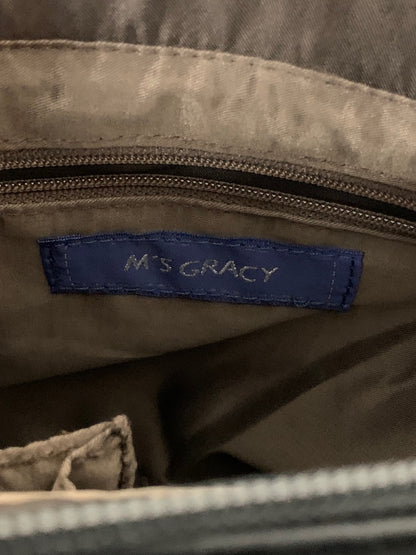 エムズグレイシー 774518 ハンドバッグ ブラック リボン クロコ型押し IT3Y2EJ3GZ6H 【SALE】