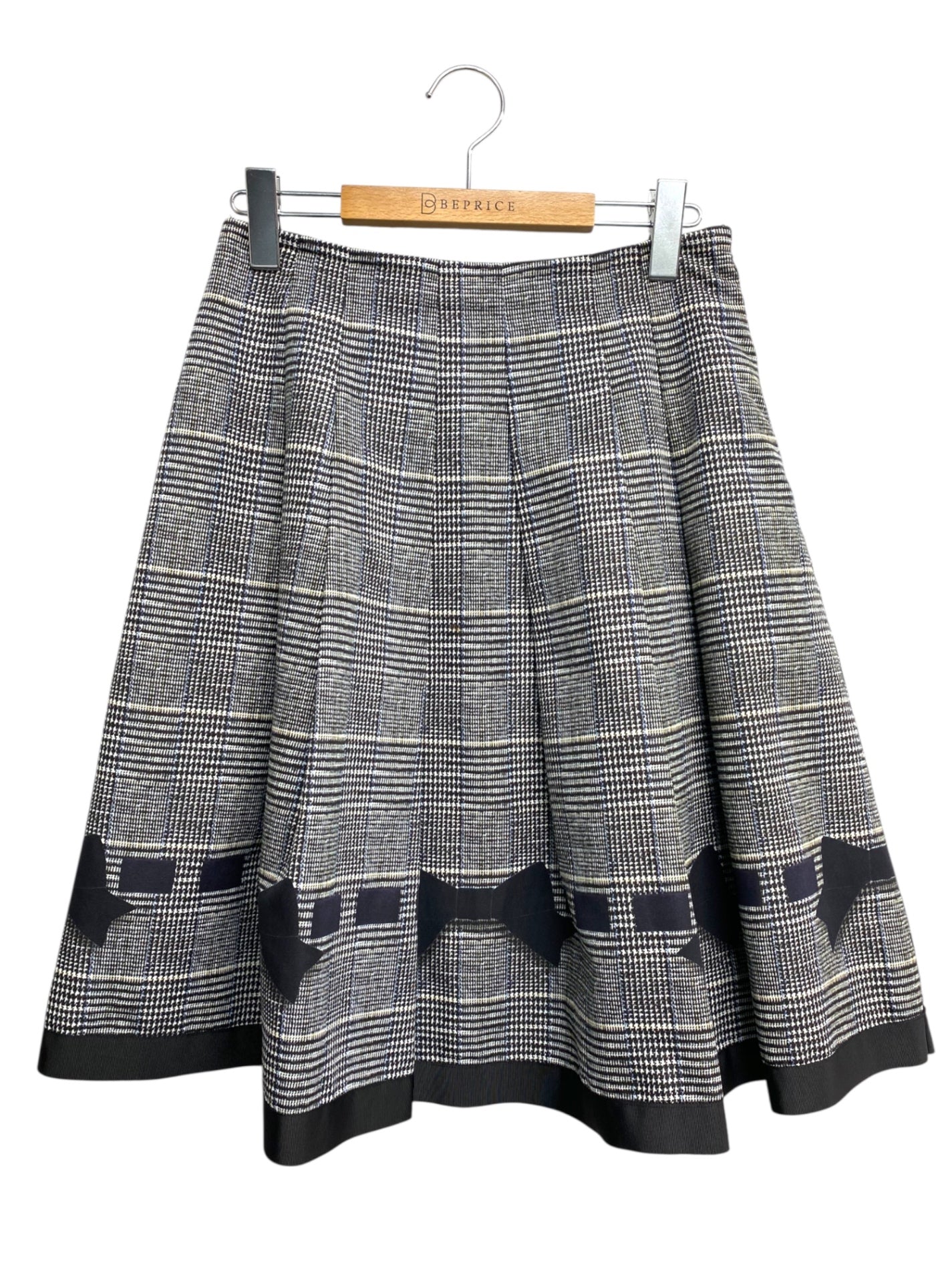 エムズグレイシー British Check Skirt 817517 スカート 40 グレー/ブラック IT2TFAVQVN20 【SALE】