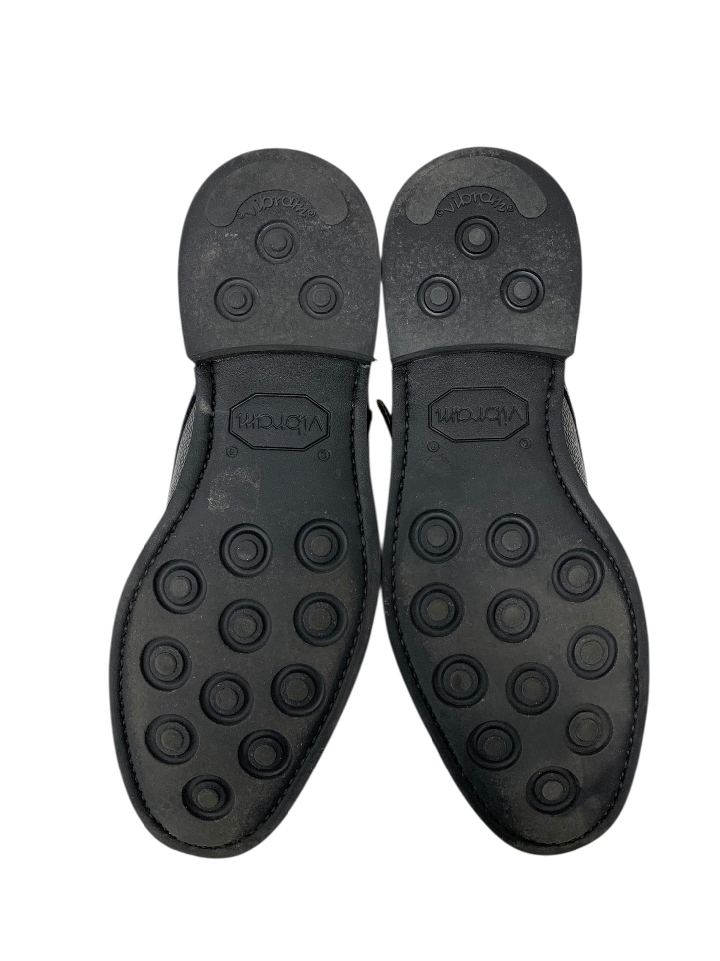 バーウィック1707 3069 ローファー 7 ブラック ダブルモンクストラップ ITE39PFHE2ZG