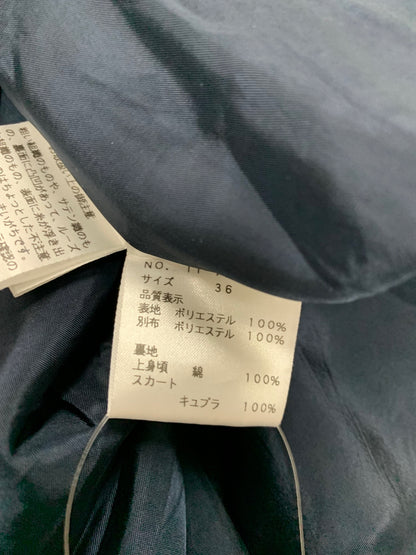 エムズグレイシー 721135 ワンピース 36 ネイビー モヒート柄 ITL98GK5DGOO