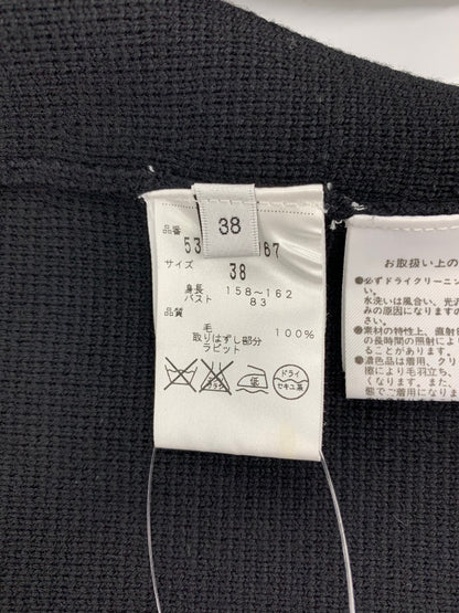 アドーア 531-275967 ニットジャケット 38 ブラック ジップアップ ラビットファー ITJE5SWM946G 【SALE】