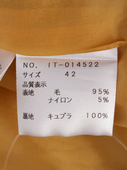 エムズグレイシー 014522 ジャケット 42 イエロー ウール混 リボン ITIYK3GCDVX8