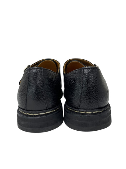 バーウィック1707 3069 ローファー 7 ブラック ダブルモンクストラップ ITE39PFHE2ZG