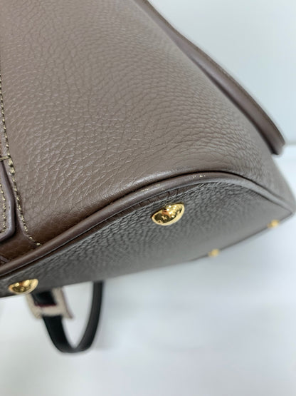 ココセリュックスゴールド ハンドバッグ ブラウン レザー 2WAY ITV08IOYHX06