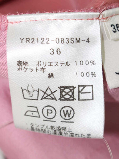 ヨリ YR2122-083SM パンツ 36 ピンク スラックス ウエストギャザー IT1ZF3ZJK9AU