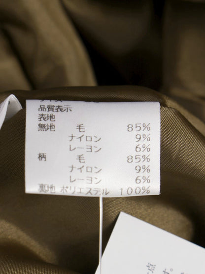 エムズグレイシー 11715 ワンピース 38 ブラウン ウール ステッチ ITKI144M8AX0