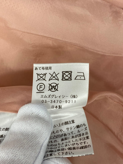 エムズグレイシー 911504 ワンピース 38 ピンク カメリアモチーフ リボン IT0H84RIP95L 【SALE】