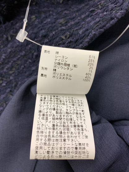 アナイ 102217-10-040-65-360 ジレ ベスト 36 ネイビー ツイード パール IT2A290MDQEK