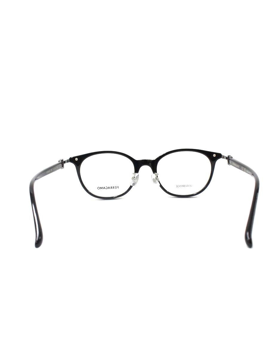 フェラガモ SF3004LB 眼鏡 メガネ ブラック メタルフレーム フルリム ウェリントン ITA498DIXZ3K 【SALE】