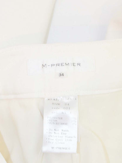 エムプルミエ パンツ 34 アイボリー 七分丈 ITZD11LV4JNM