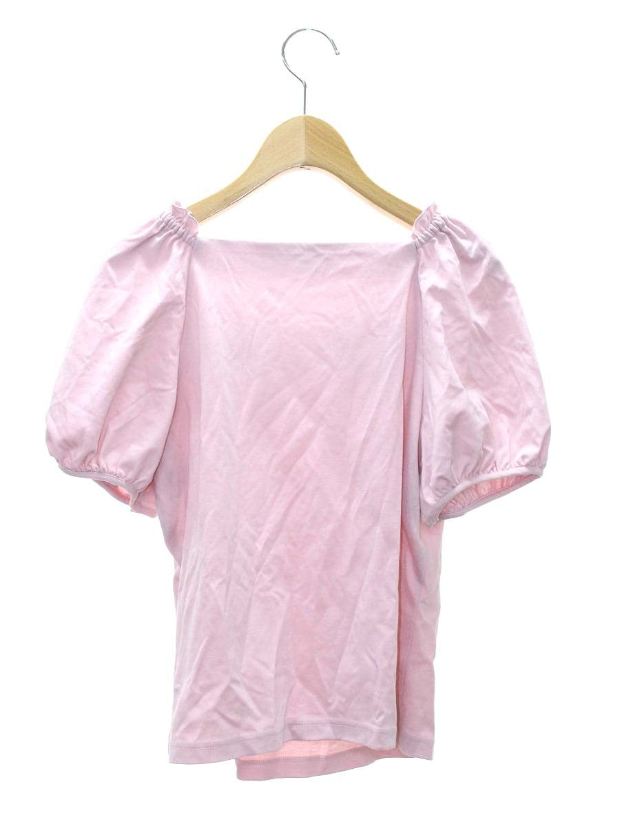 エムズグレイシー 215105 カットソー 38 ピンク リボン パフスリーブ ITJXLSD8WZ9M