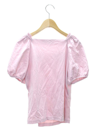 エムズグレイシー 215105 カットソー 38 ピンク リボン パフスリーブ ITJXLSD8WZ9M