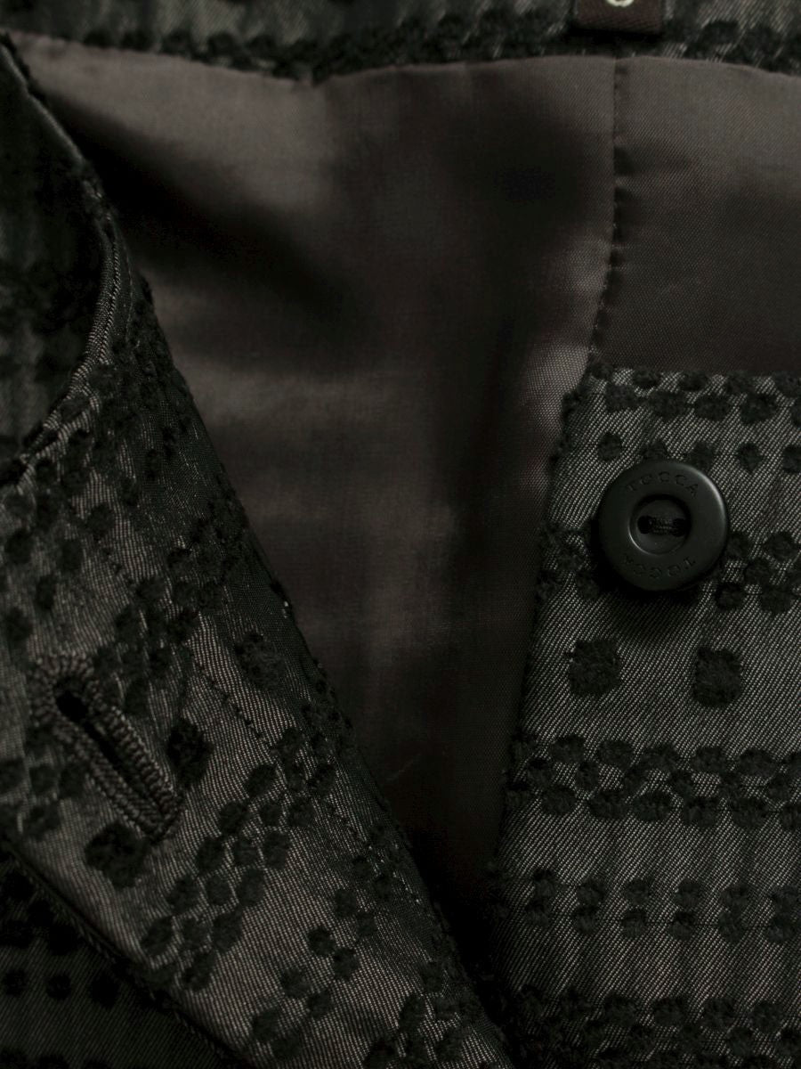 トッカ JKTOGA0220 ジャケット 0 ブラック ノーカラー　刺繍 ITC70MZ498L8