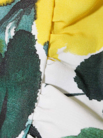 グレースクラス ボタニカルドレープトップ 0221241146 36 イエロー IT1QG3XKT5X8 【SALE】