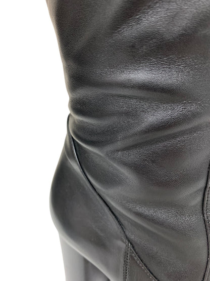 マックスマーラ ブーツ 37 ブラック ラウンドトゥ サイドジップ ITSOM4PDEUV4 【SALE】