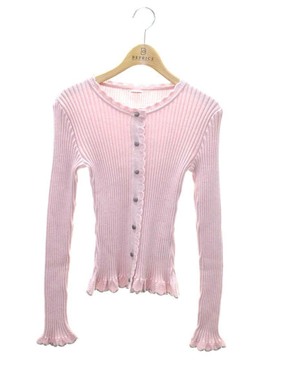 ルネ クロシェニット カーディガン 6942830 34 ピンク IT3YTHYV8OTY